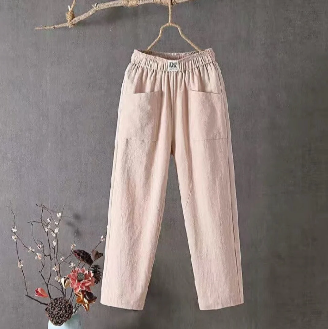 Heidi-Mode | Luftige Leinenhosen mit Elastischem Bund für Damen - Image 4