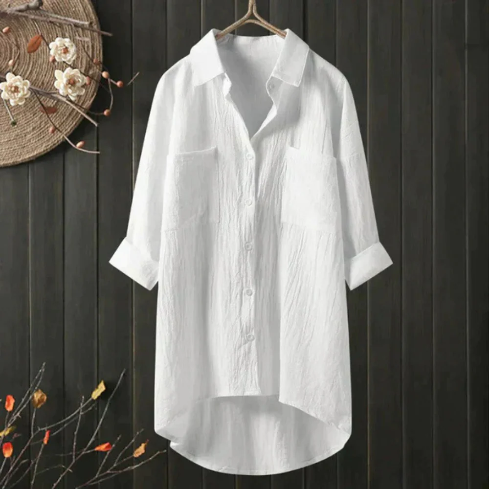 Heidi-Mode | Luftige Oversize Bluse Aus Baumwolle - Image 6