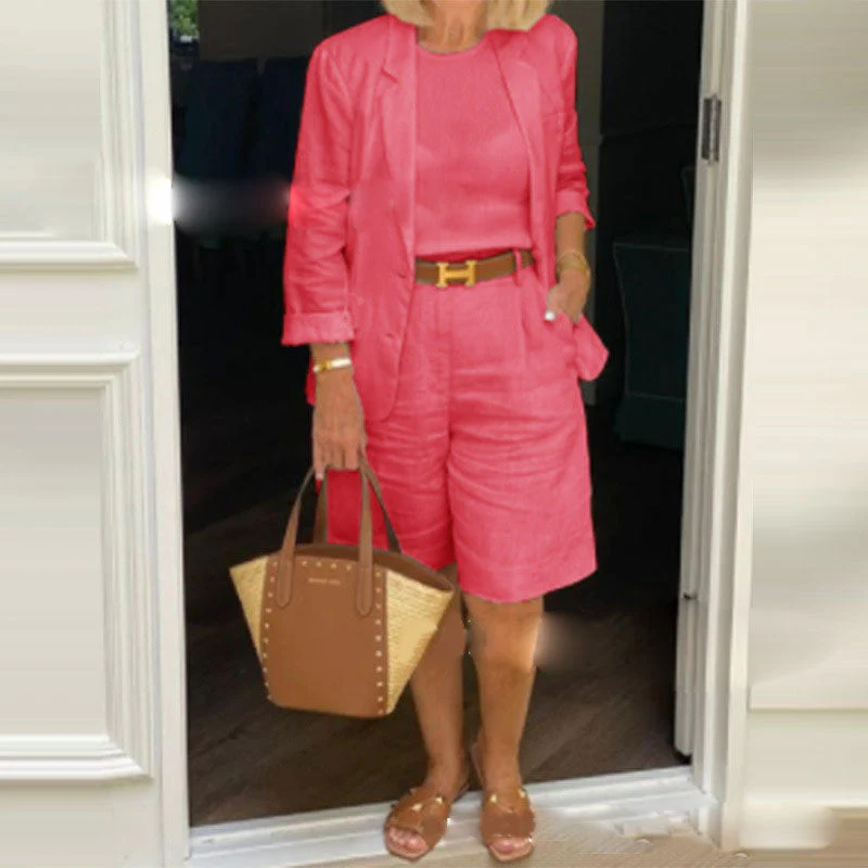 Heidi-Mode | Luftiges Satz Aus Geblümter Jacke & Shorts - Image 15