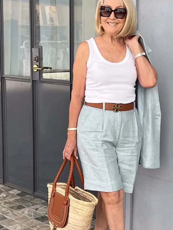 Heidi-Mode | Luftiges Satz Aus Geblümter Jacke & Shorts - Image 4