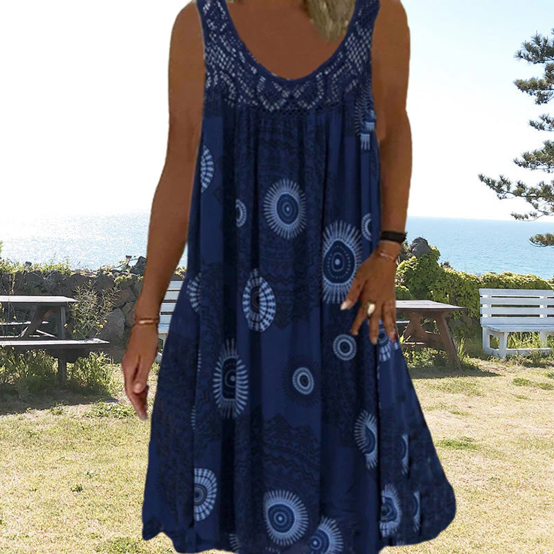 Heidi-Mode | Luftiges Sommerkleid mit Print & O-Ausschnitt - Image 4