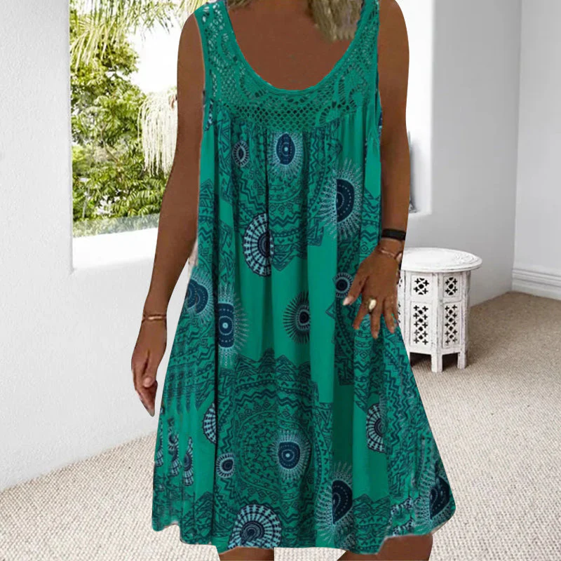 Heidi-Mode | Luftiges Sommerkleid mit Print & O-Ausschnitt - Image 6