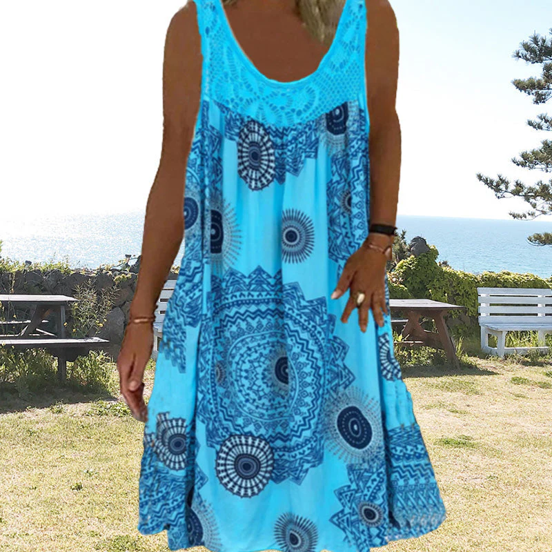 Heidi-Mode | Luftiges Sommerkleid mit Print & O-Ausschnitt - Image 8