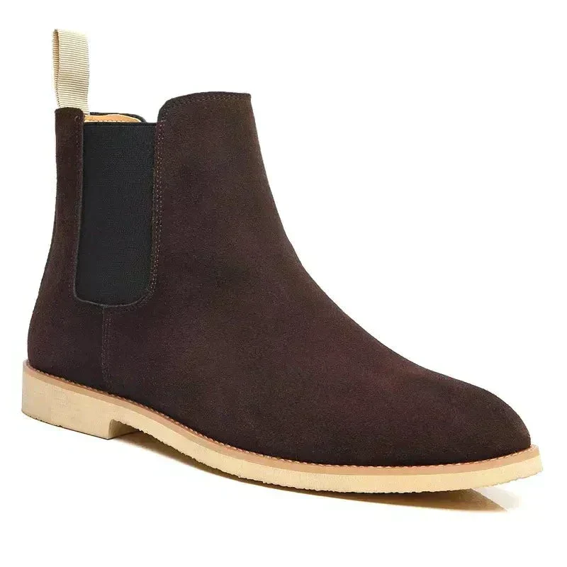 Heidi-Mode | Luxe Kalb Wildleder Chelsea Boots mit Leder Innensohle - Image 3