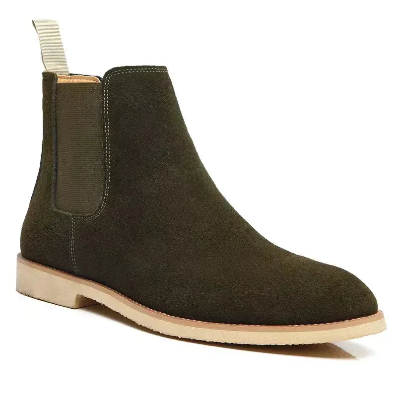 Heidi-Mode | Luxe Kalb Wildleder Chelsea Boots mit Leder Innensohle - Image 6