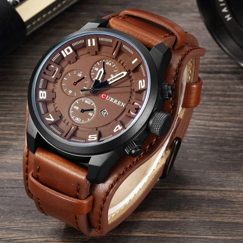Heidi-Mode | Luxe Navigator Uhr Lederband - Image 12