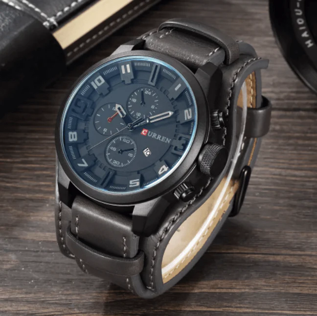 Heidi-Mode | Luxe Navigator Uhr Lederband - Image 4