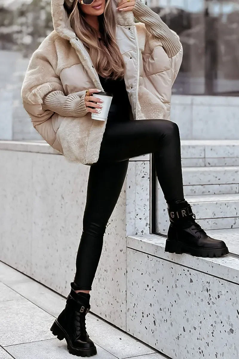 Heidi-Mode | Luxuriöse Moderne Bomberjacke mit Kapuze - Image 6