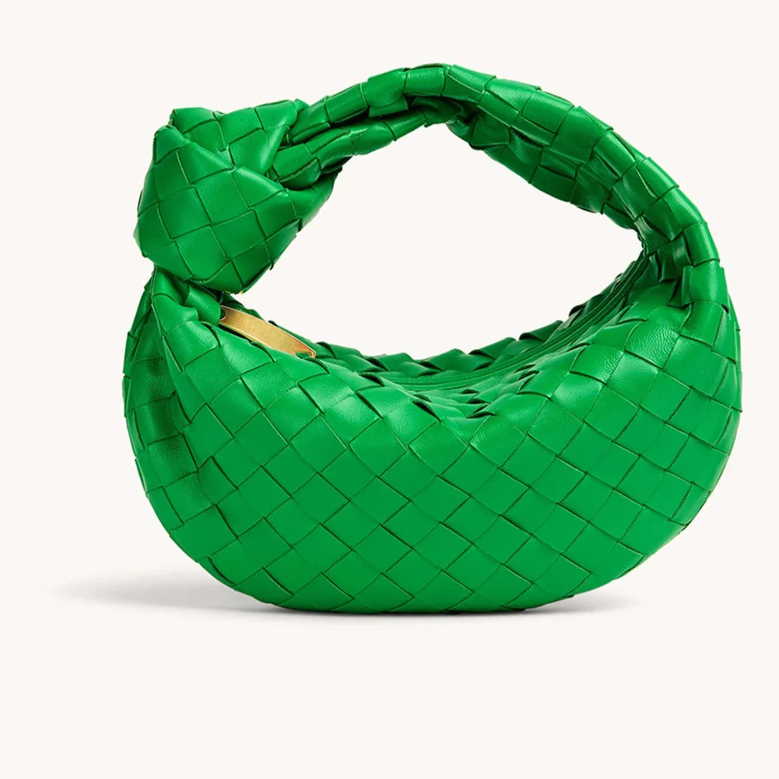 Heidi-Mode | Luxuriöse Geflochtene Handtasche mit Knopfdetail - Image 4