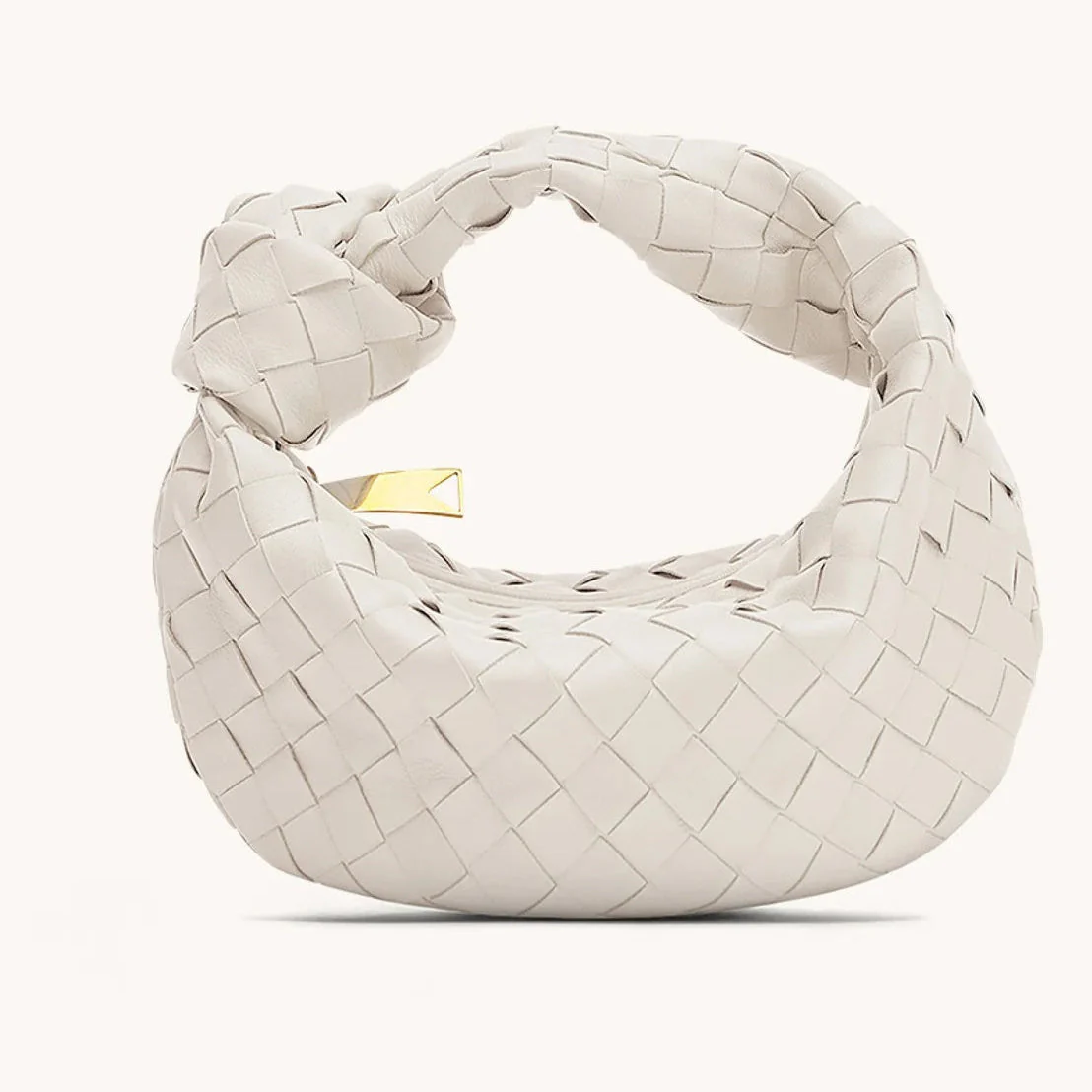 Heidi-Mode | Luxuriöse Geflochtene Handtasche mit Knopfdetail - Image 5
