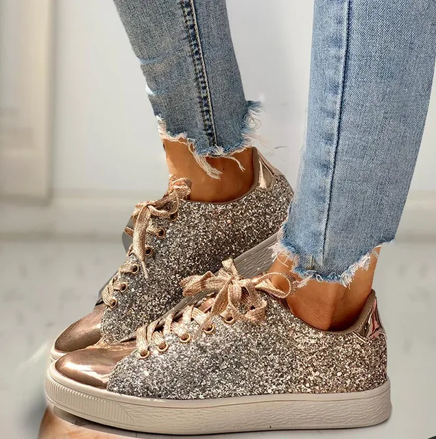 Heidi-Mode | Luxuriöser Lässiger Glitzer Damenschuh - Image 3