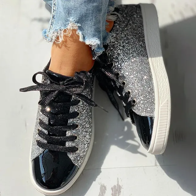Heidi-Mode | Luxuriöser Lässiger Glitzer Damenschuh Stil - Image 4