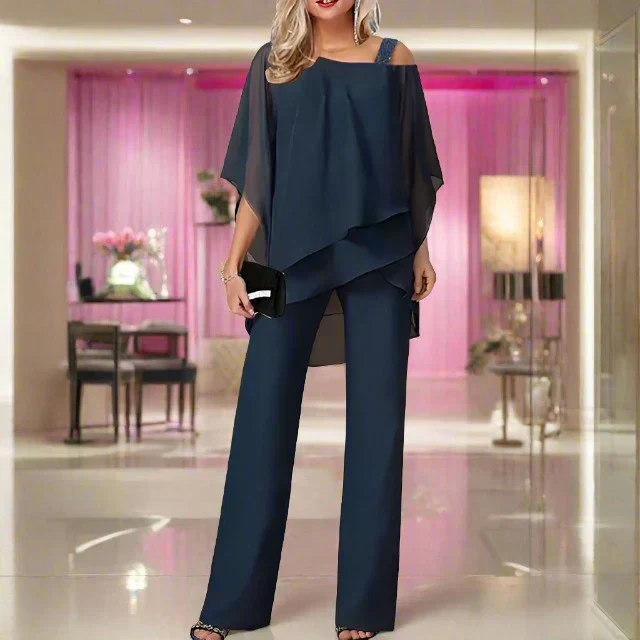 Heidi-Mode | Luxus Chiffon Satz für Damen Elegantes Satz für Festliche Abende - Image 6