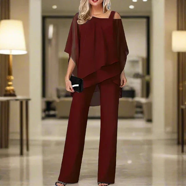 Heidi-Mode | Luxus Chiffon Satz für Damen Elegantes Satz für Festliche Abende - Image 7