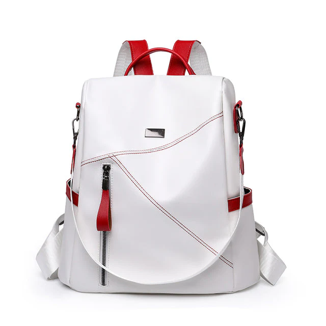 Heidi-Mode | Luxus Damen Reise Schwarz Rot Weiß Rucksack - Image 7