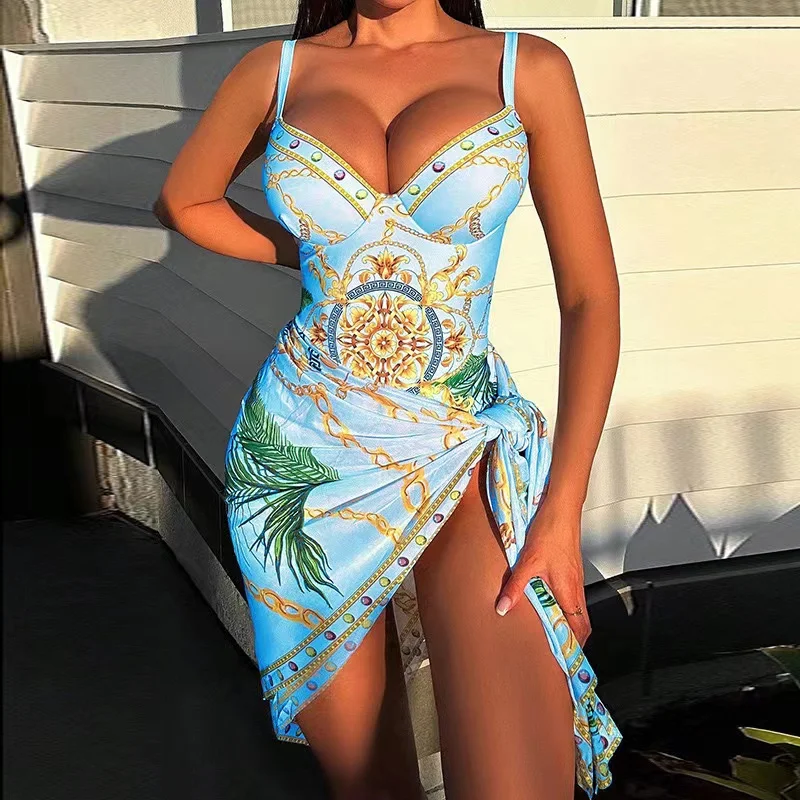 Heidi-Mode | Luxus Neu Zwei Teile Frauen Bikini Set Push Up Blumendruck Bikini Strappy Bandage Badebekleidung Brasilianisch Biquini Badeanzug - Image 9