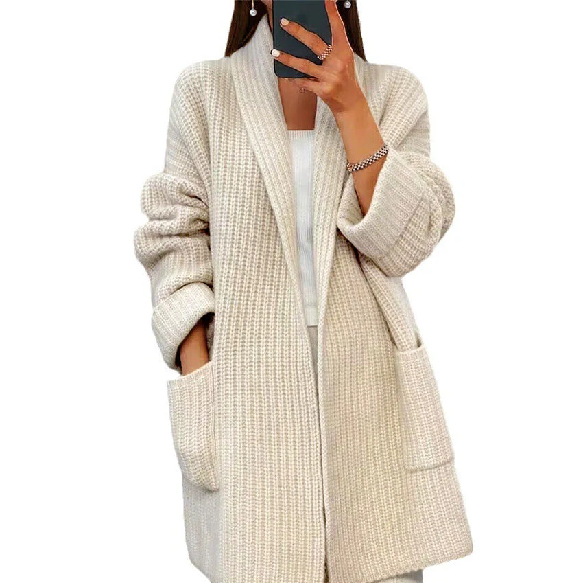 Heidi-Mode | Mantel Strickjacke mit Breiten Taschen - Image 2