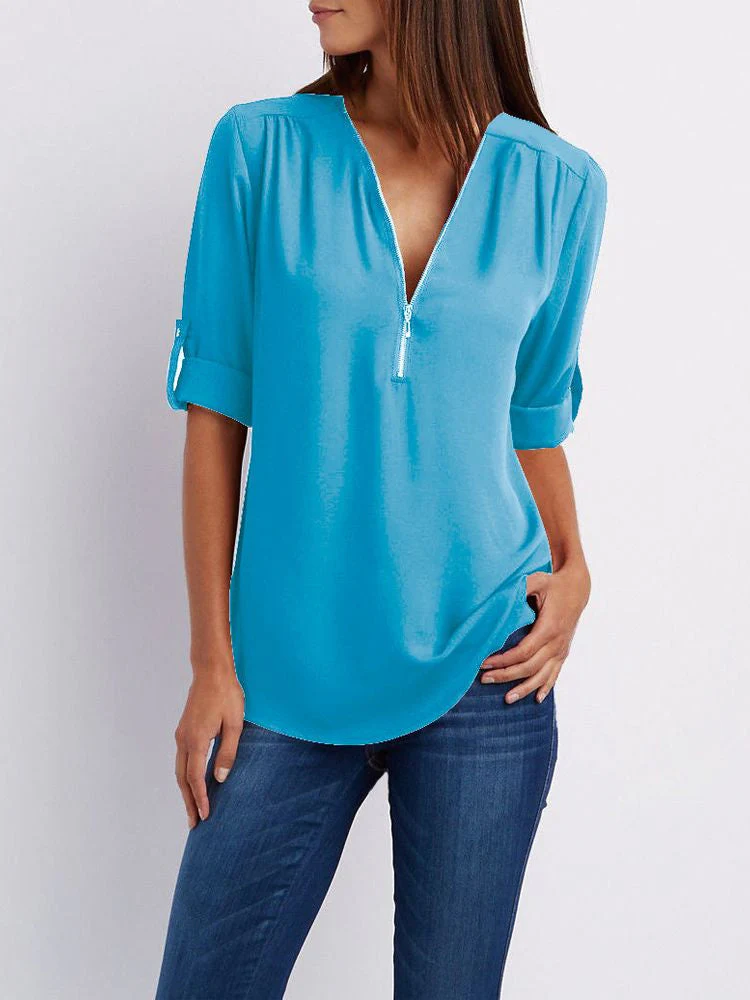 Heidi-Mode | Langärmelige Lockere Bluse - Image 14