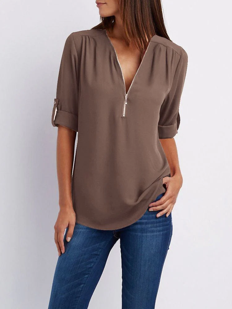 Heidi-Mode | Langärmelige Lockere Bluse - Image 16