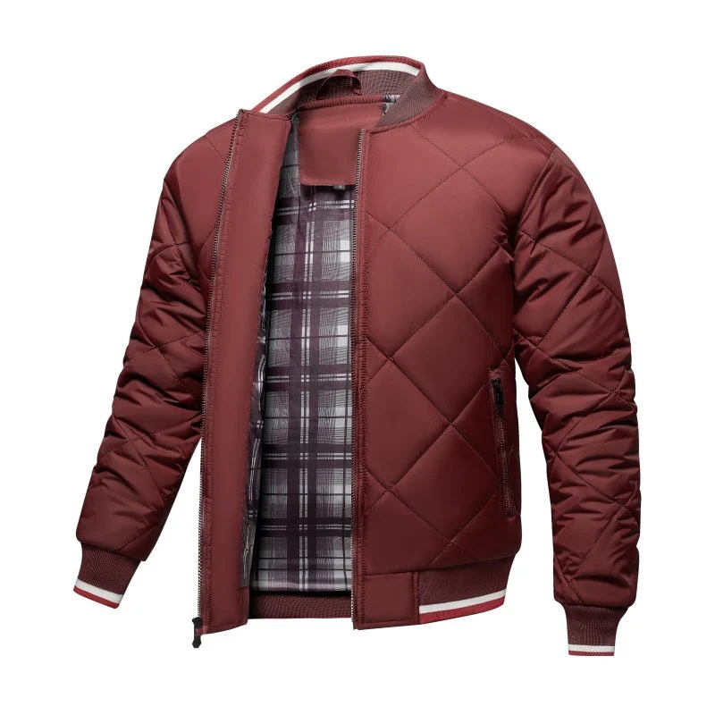 Heidi-Mode | Herren Rauten Stepp Bomberjacke - Image 10