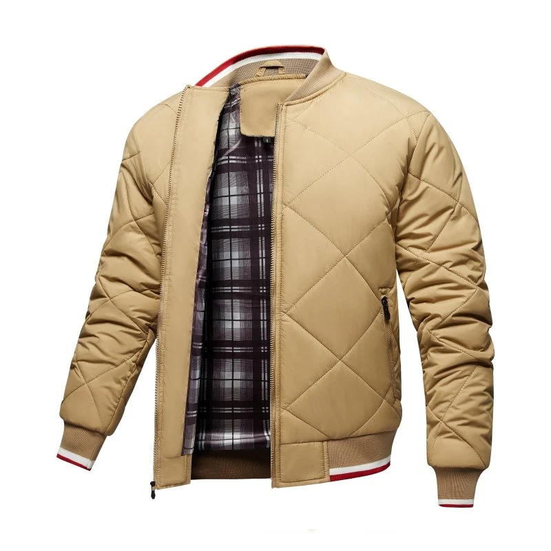 Heidi-Mode | Herren Rauten Stepp Bomberjacke - Image 12