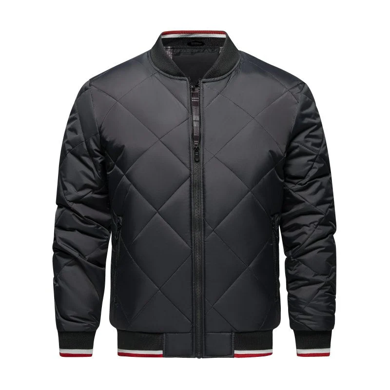 Heidi-Mode | Herren Rauten Stepp Bomberjacke - Image 13