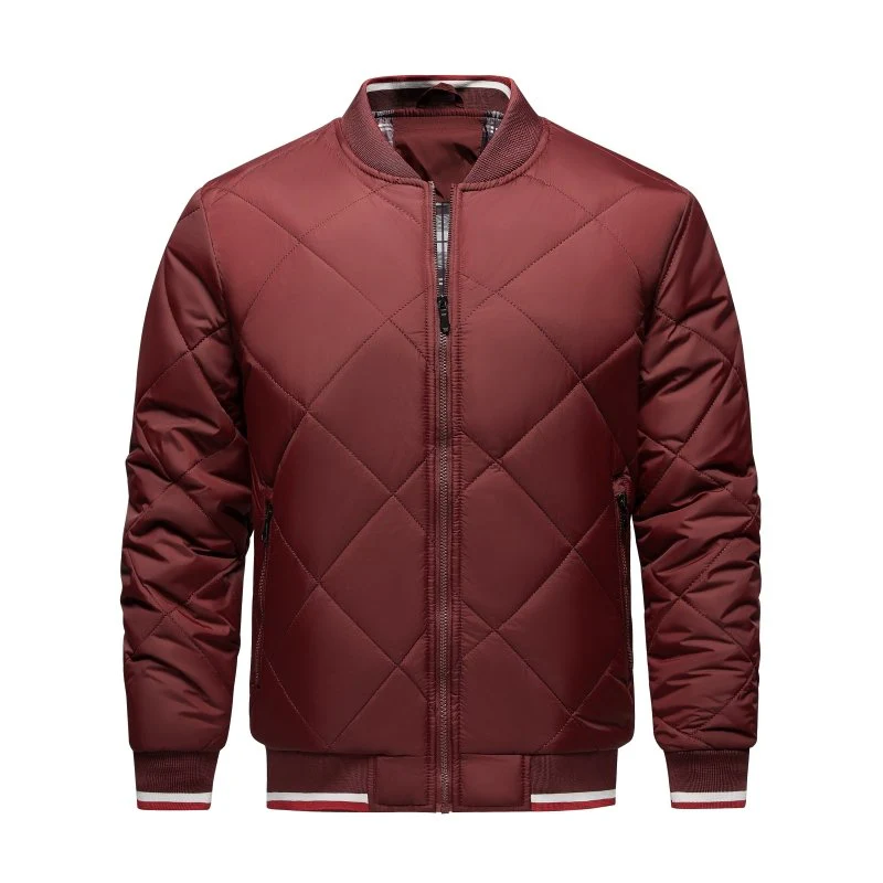 Heidi-Mode | Herren Rauten Stepp Bomberjacke - Image 3