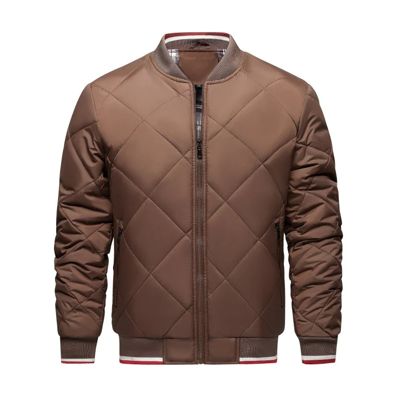 Heidi-Mode | Herren Rauten Stepp Bomberjacke - Image 7