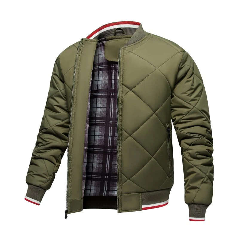 Heidi-Mode | Herren Rauten Stepp Bomberjacke - Image 9