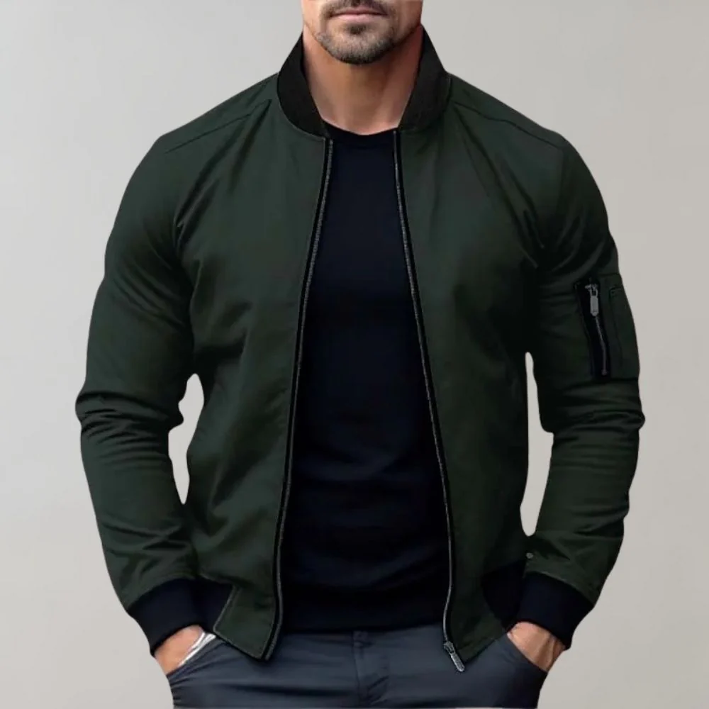 Heidi-Mode | Herren Zip-Up Bomberjacke - Image 11
