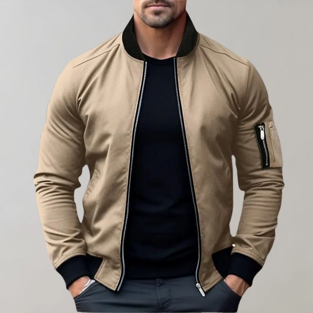 Heidi-Mode | Herren Zip-Up Bomberjacke - Image 9