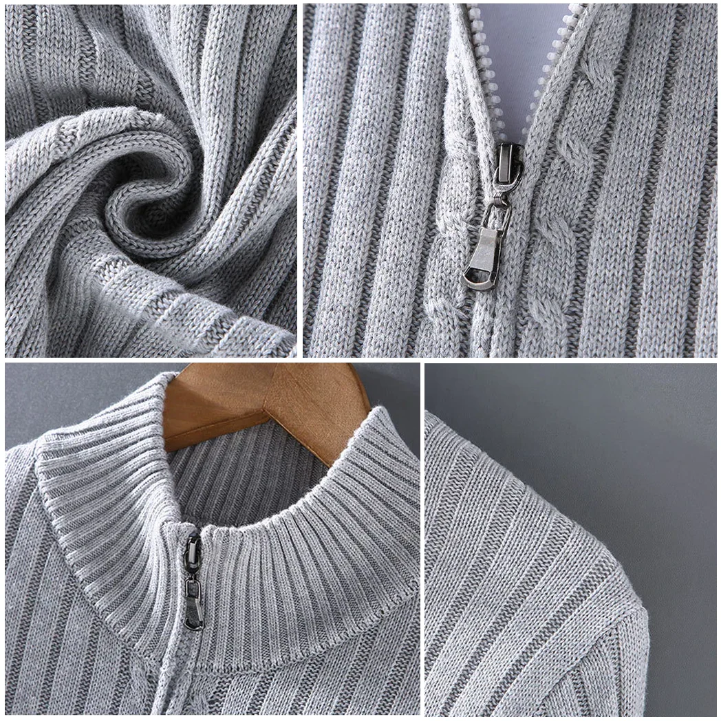 Heidi-Mode | Merino Strickjacke mit Reißverschluss - Image 2