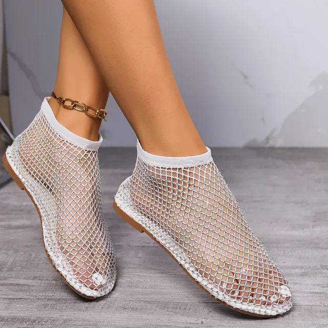 Heidi-Mode | Mesh-Slipper mit Flachem Absatz - Image 8