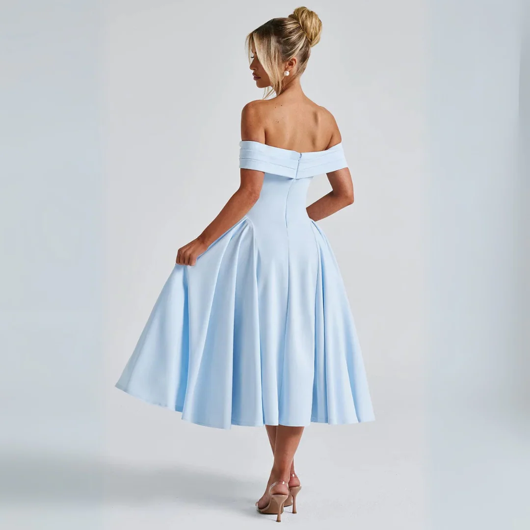 Heidi-Mode | Midi-Kleid Elegant Blau - Image 7