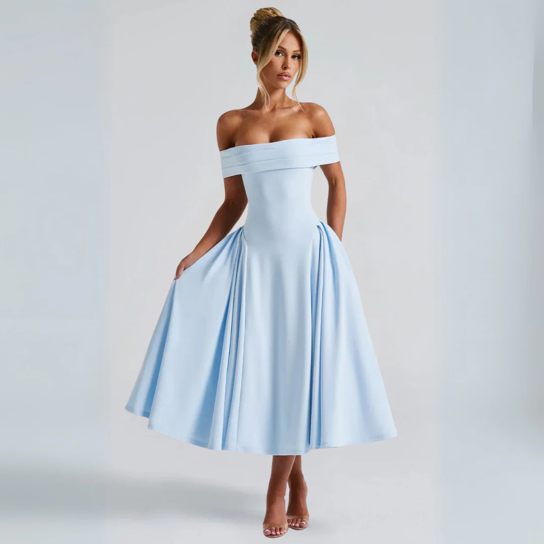 Heidi-Mode | Midi-Kleid Elegant Blau - Image 8