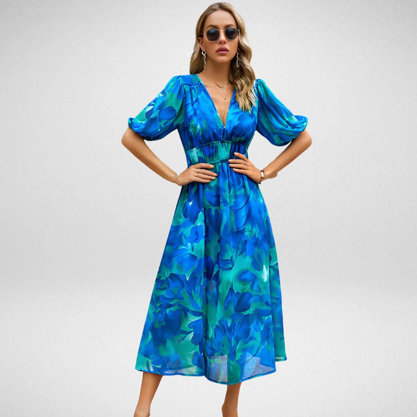 Heidi-Mode | Midi Kleid mit Dreiviertelärmeln - Image 3