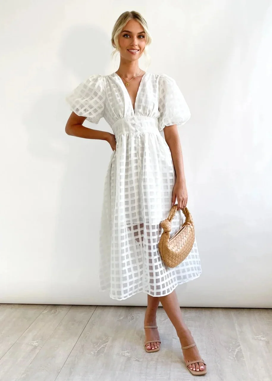 Heidi-Mode | Midikleid mit Puffärmeln - Image 13