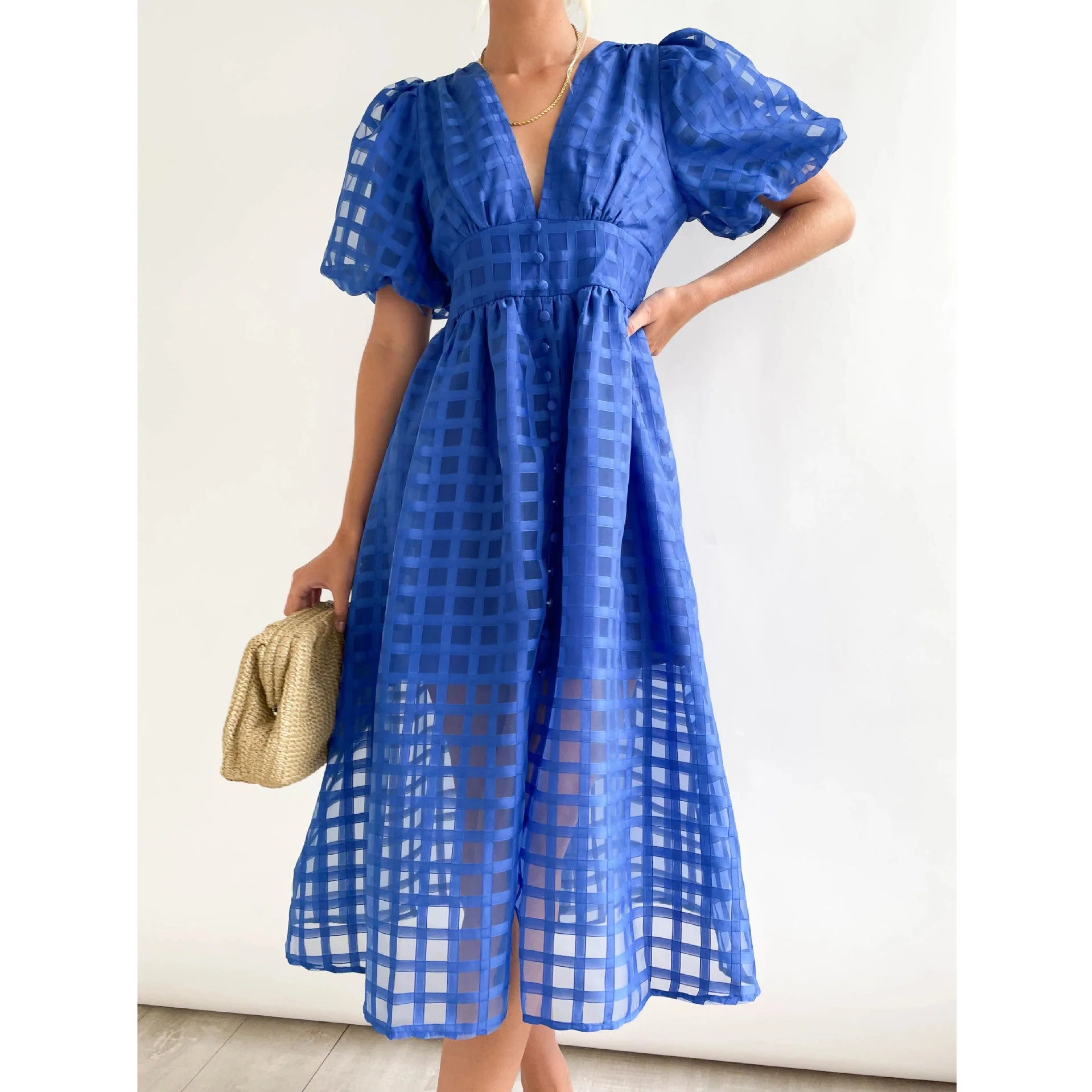 Heidi-Mode | Midikleid mit Puffärmeln - Image 24