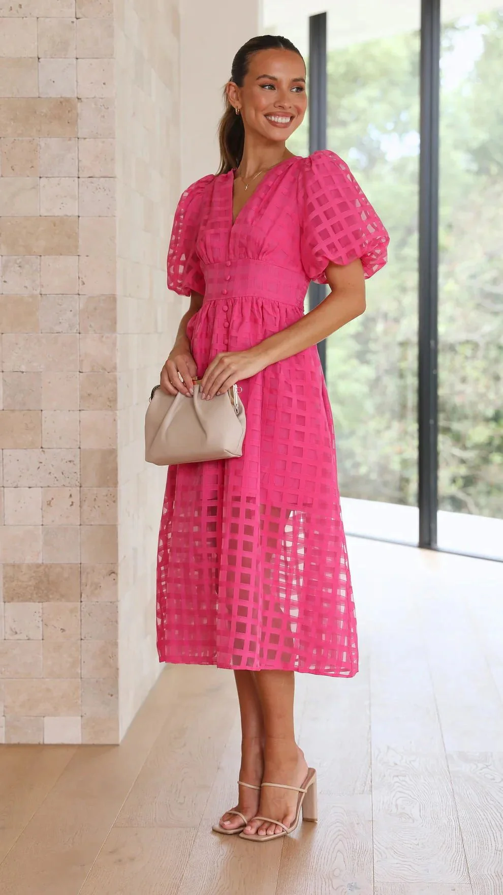 Heidi-Mode | Midikleid mit Puffärmeln - Image 6