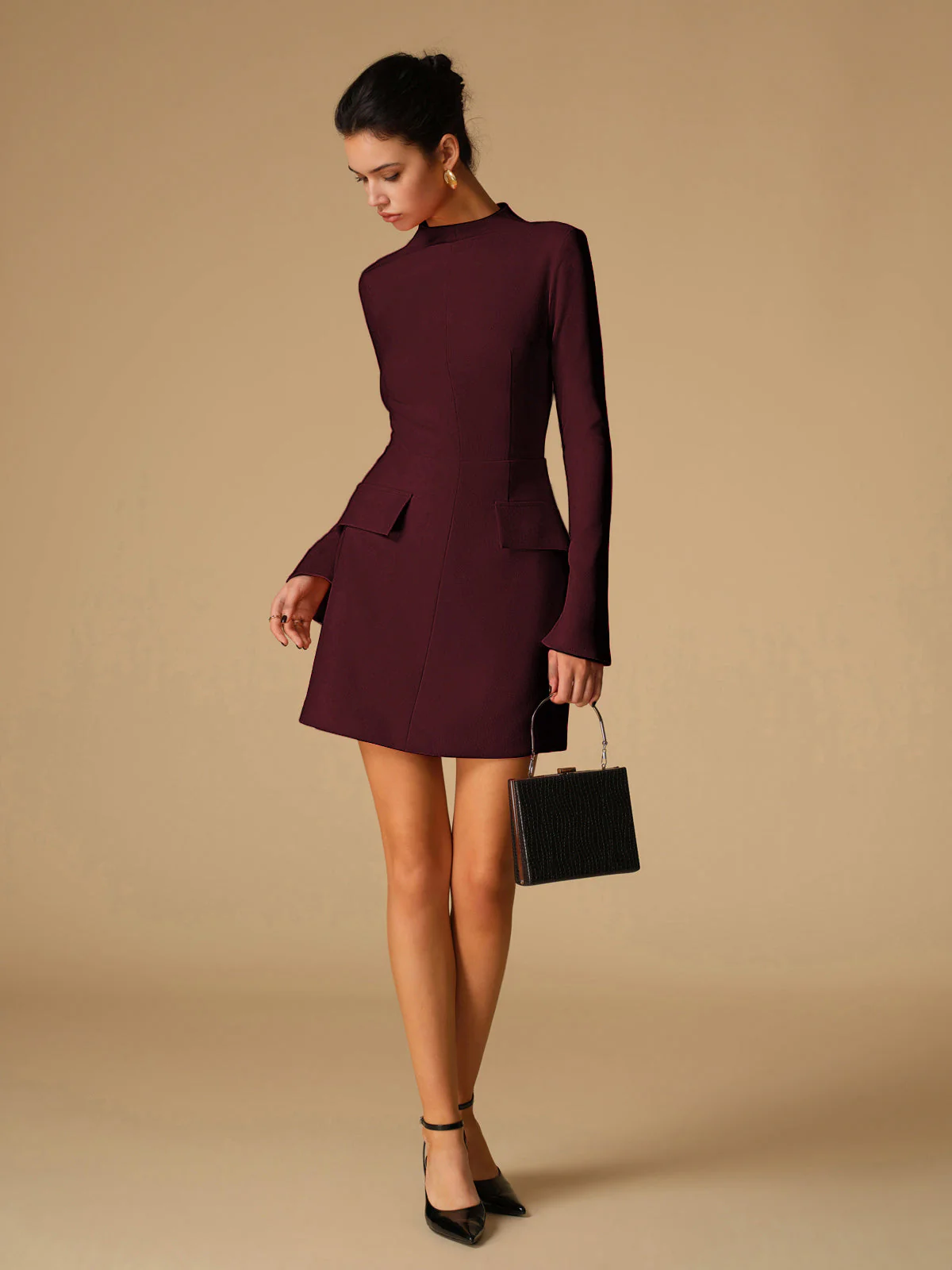 Heidi-Mode | Minimalistische Schlichte Gesäßausschnitt Kleid - Image 14