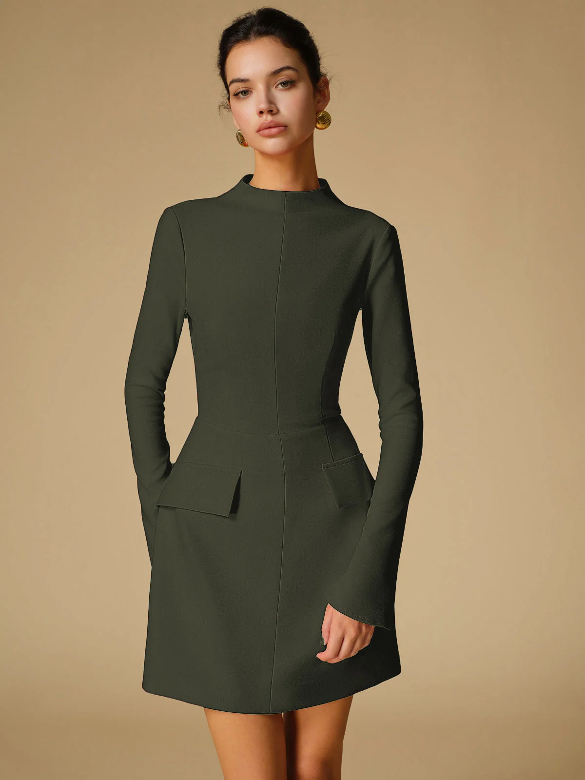 Heidi-Mode | Minimalistische Schlichte Gesäßausschnitt Kleid - Image 16