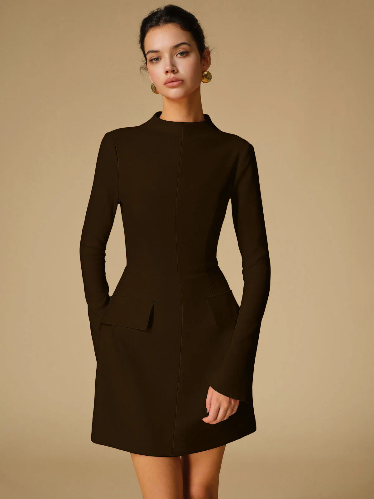 Heidi-Mode | Minimalistische Schlichte Gesäßausschnitt Kleid - Image 17