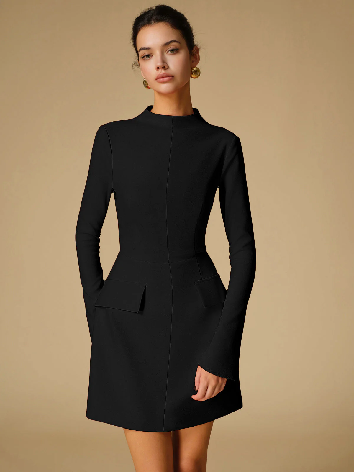 Heidi-Mode | Minimalistische Schlichte Gesäßausschnitt Kleid - Image 9