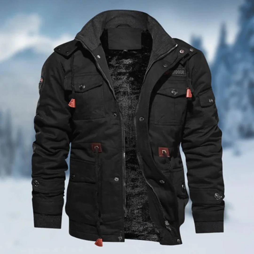 Heidi-Mode | Herren Bomberjacke - Gefüttertes Innenfutter mit Stehkragen - Image 3