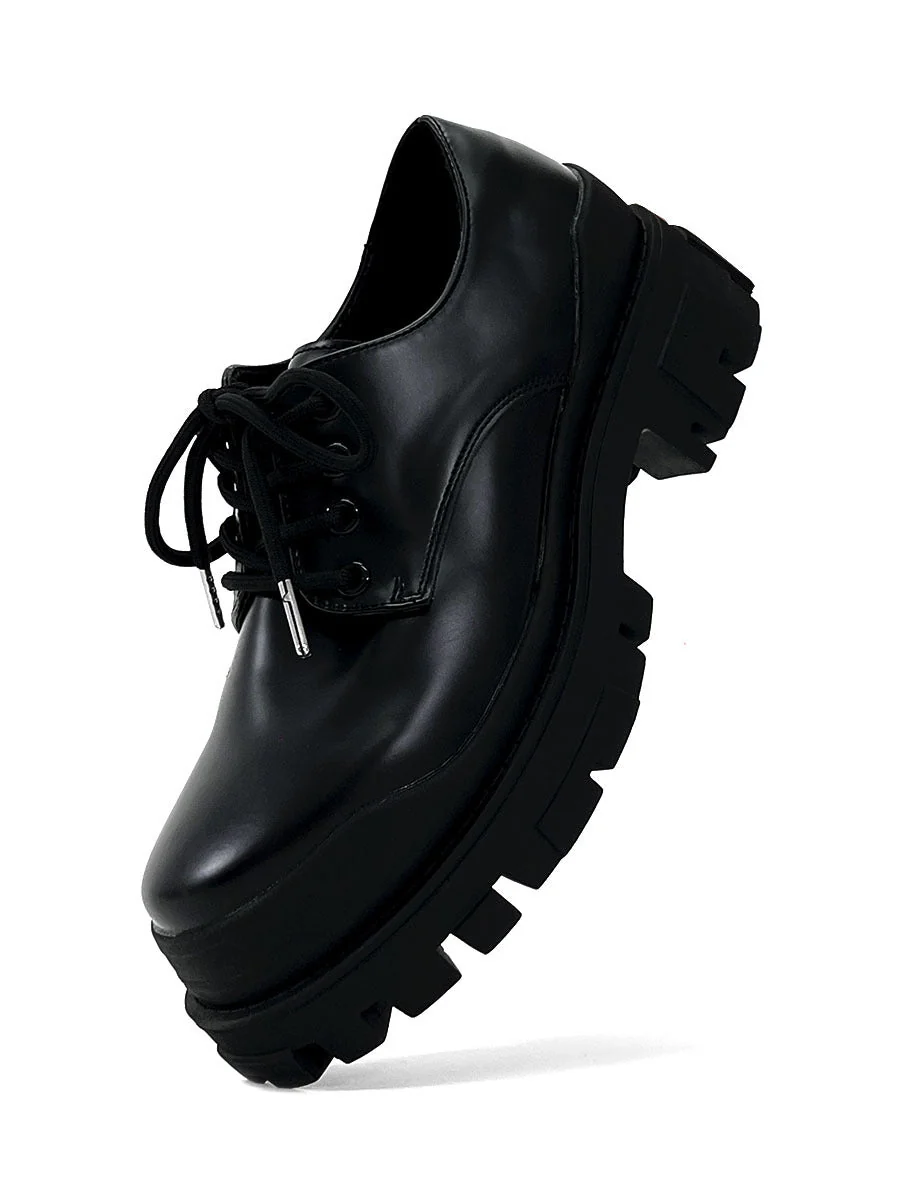 Heidi-Mode | Moderne Lederschuhe mit Dicker Sohle - Image 4