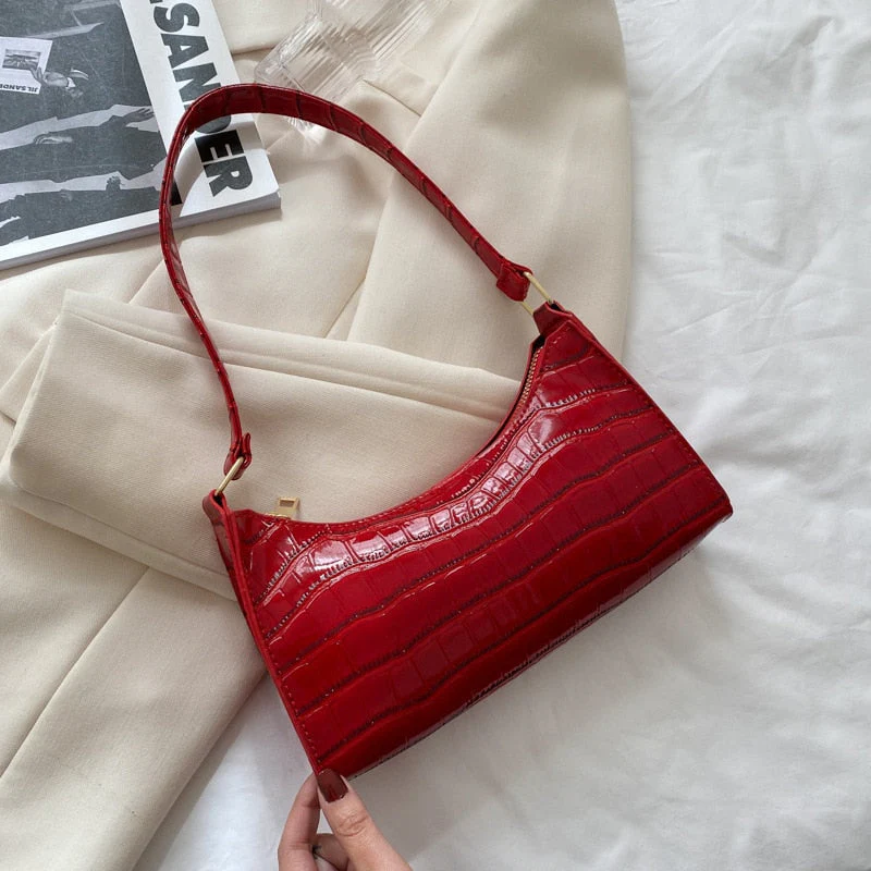 Heidi-Mode | Modische Exquisite Einkaufstasche Tote Schultertaschen Einfarbig Kettentasche für Damen - Image 10