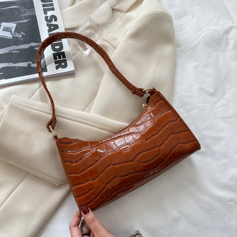 Heidi-Mode | Modische Exquisite Einkaufstasche Tote Schultertaschen Einfarbig Kettentasche für Damen - Image 12