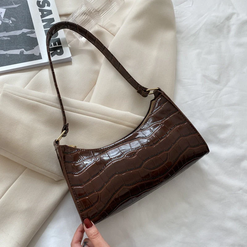 Heidi-Mode | Modische Exquisite Einkaufstasche Tote Schultertaschen Einfarbig Kettentasche für Damen - Image 13