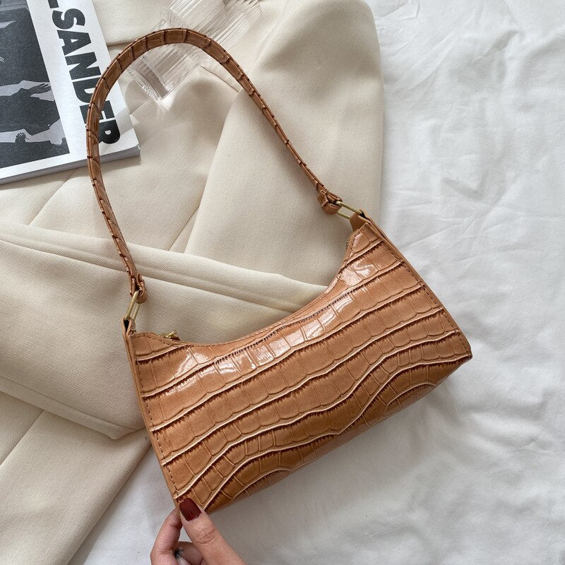 Heidi-Mode | Modische Exquisite Einkaufstasche Tote Schultertaschen Einfarbig Kettentasche für Damen - Image 14