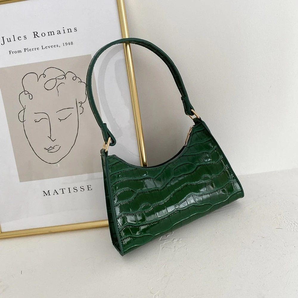 Heidi-Mode | Modische Exquisite Einkaufstasche Tote Schultertaschen Einfarbig Kettentasche für Damen - Image 3